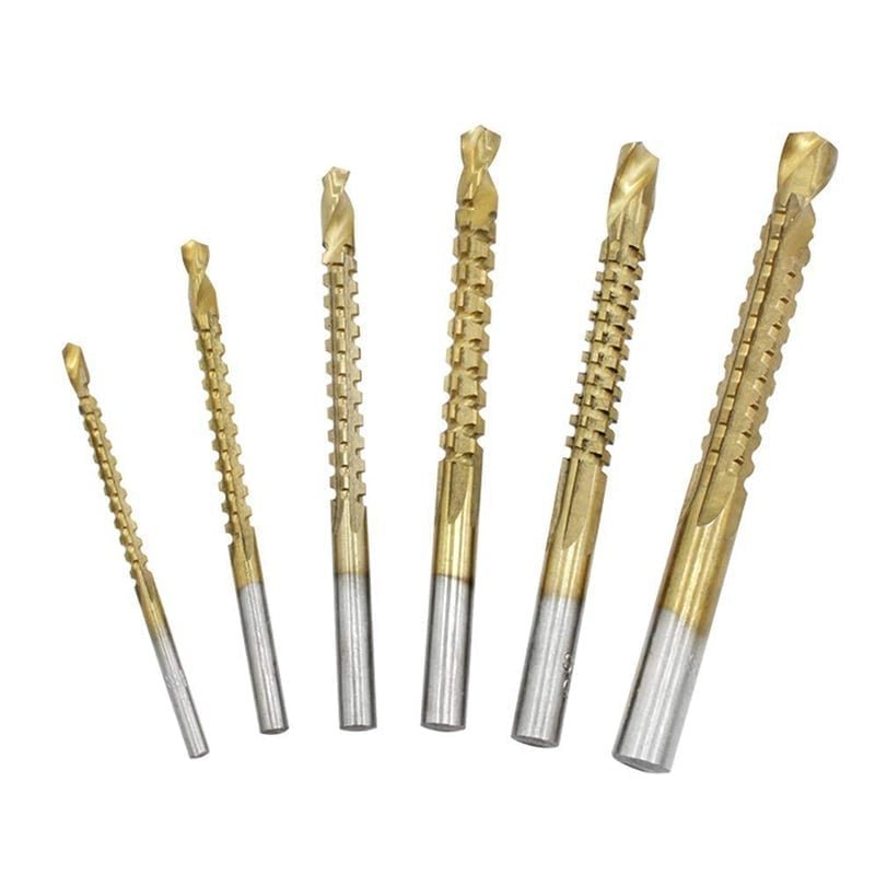 Mroace Titanium Coated High-Speed Steel Drill Bit Set