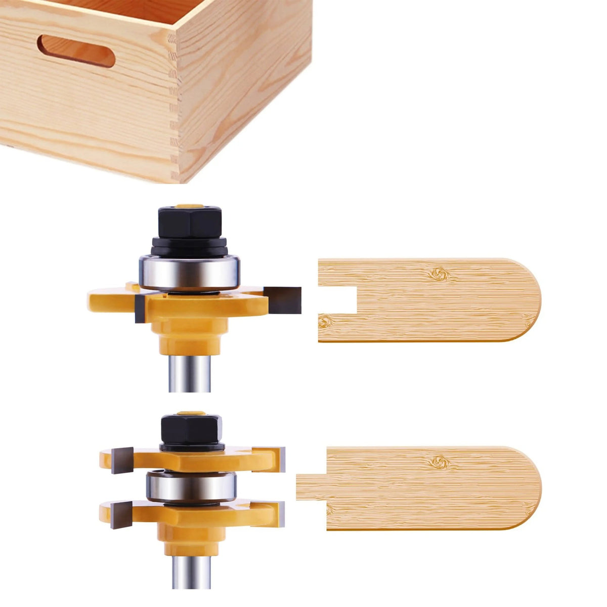 Mroace Tongue and Groove Router Bit Set (2 PCS)