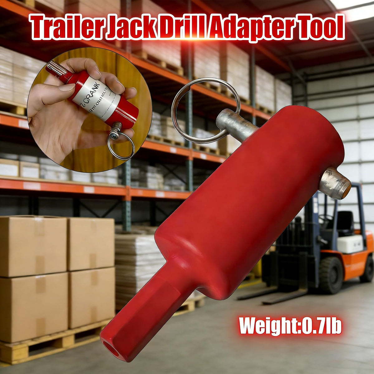 Mroace Trailer Jack Drill Adapter