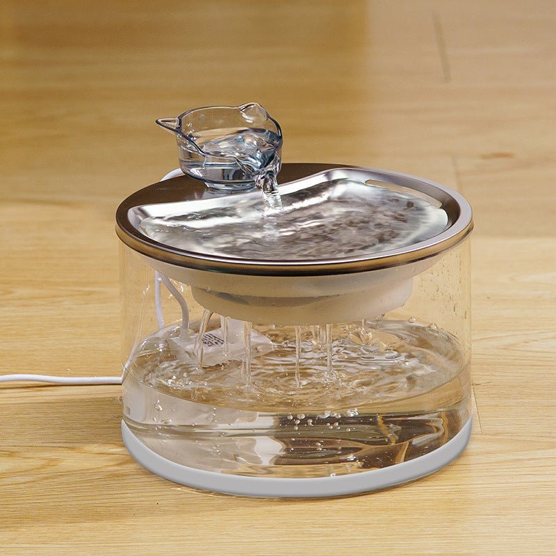 Mroace Transparent Automatic Pet Water Fountain