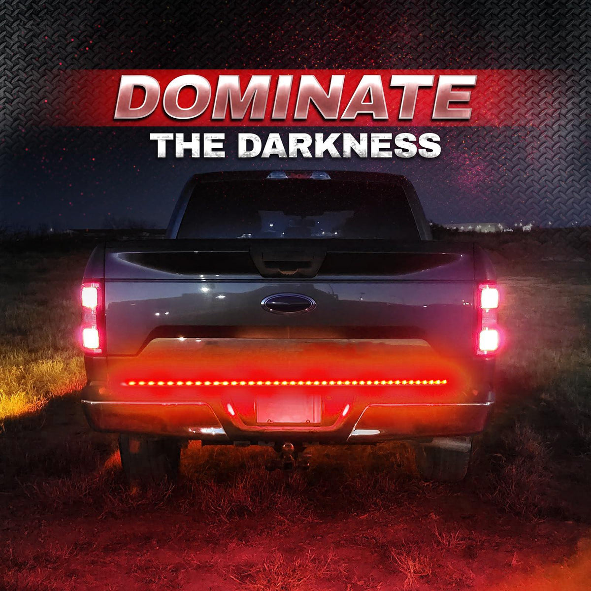 Mroace Triple Row LED Tailgate Light Bar