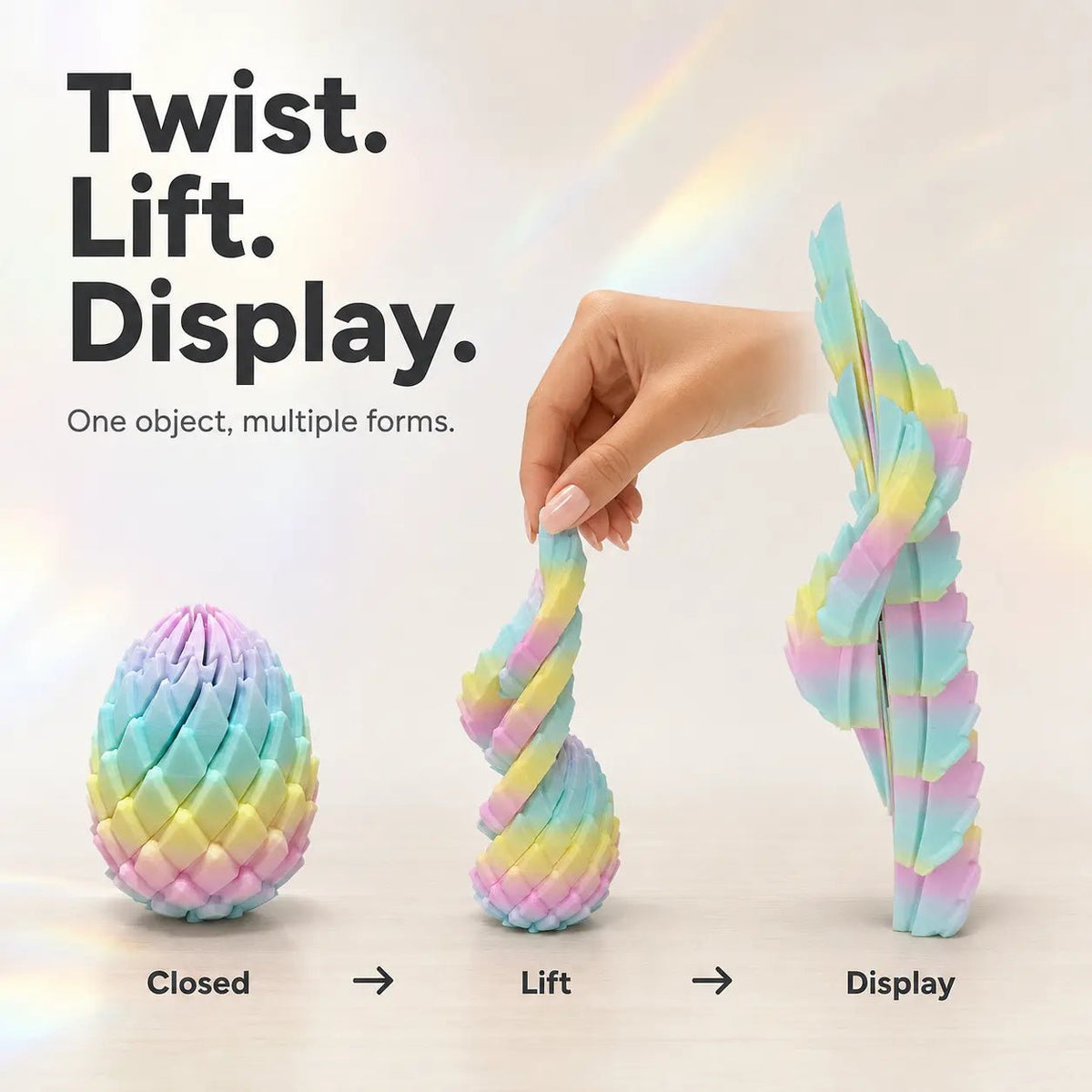 Mroace Twist Apart Dragon Egg Fidget Toy