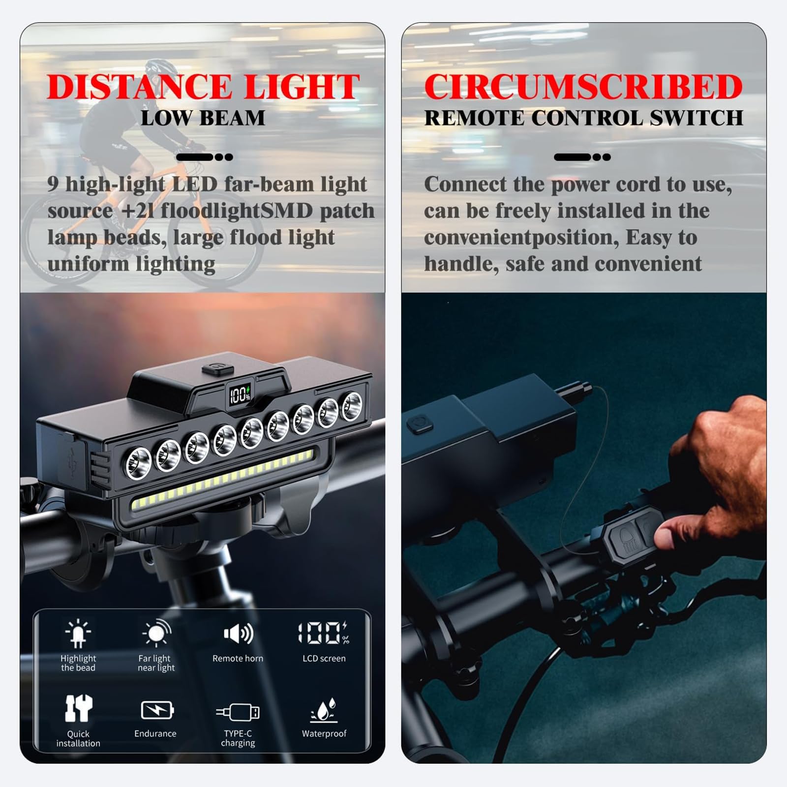 Mroace Ultra Bright Bicycle Lights