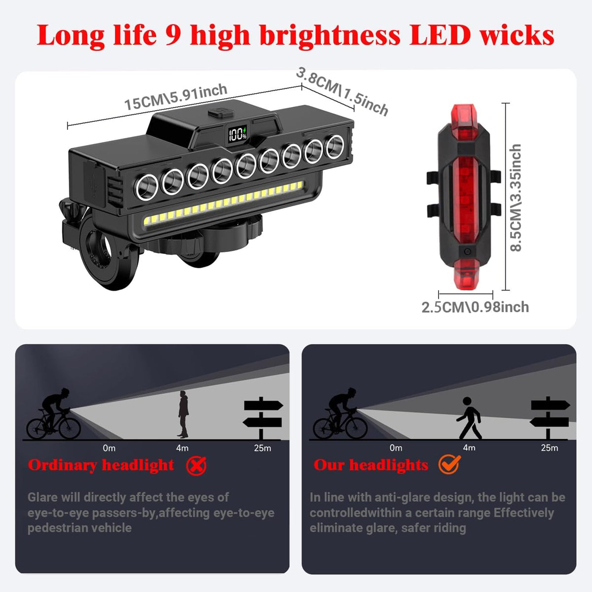 Mroace Ultra Bright Bicycle Lights