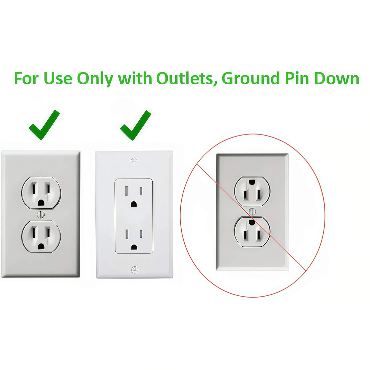 Mroace Ultra Flat Plug Extension Cord Power Strip
