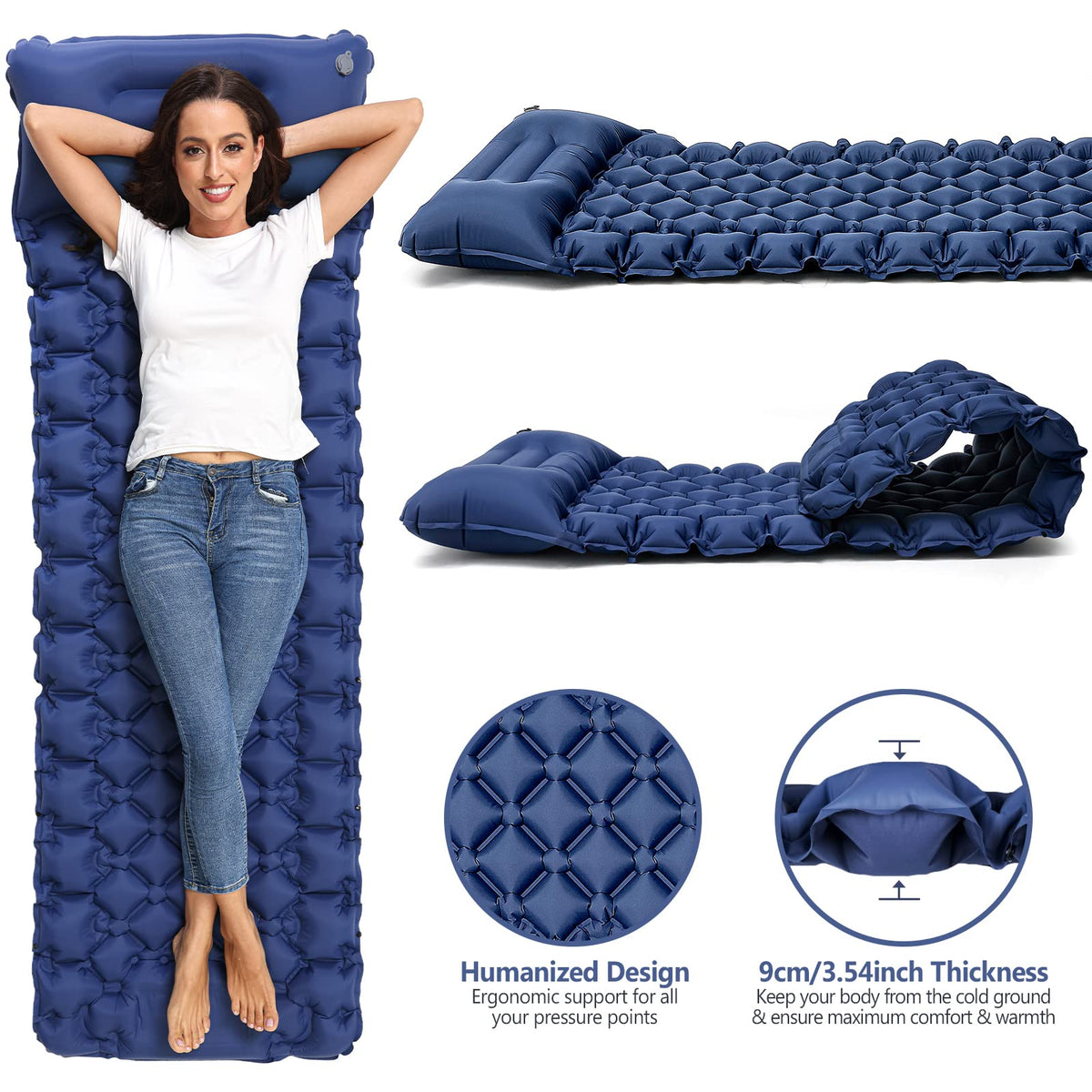 Mroace Ultralight Built In Pump Sleeping Pad