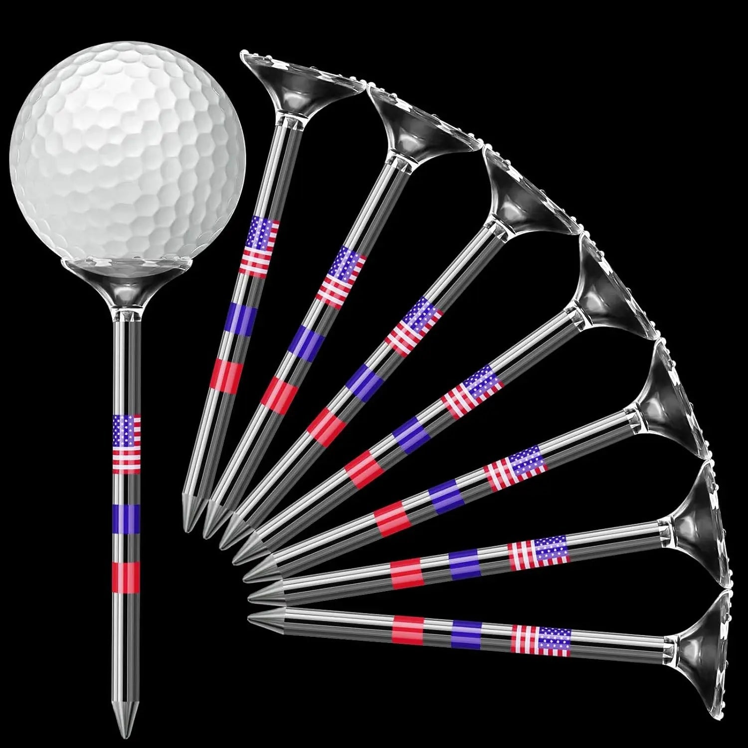 Mroace Unbreakable Plastic Golf Tees 30PCS/50PCS Set