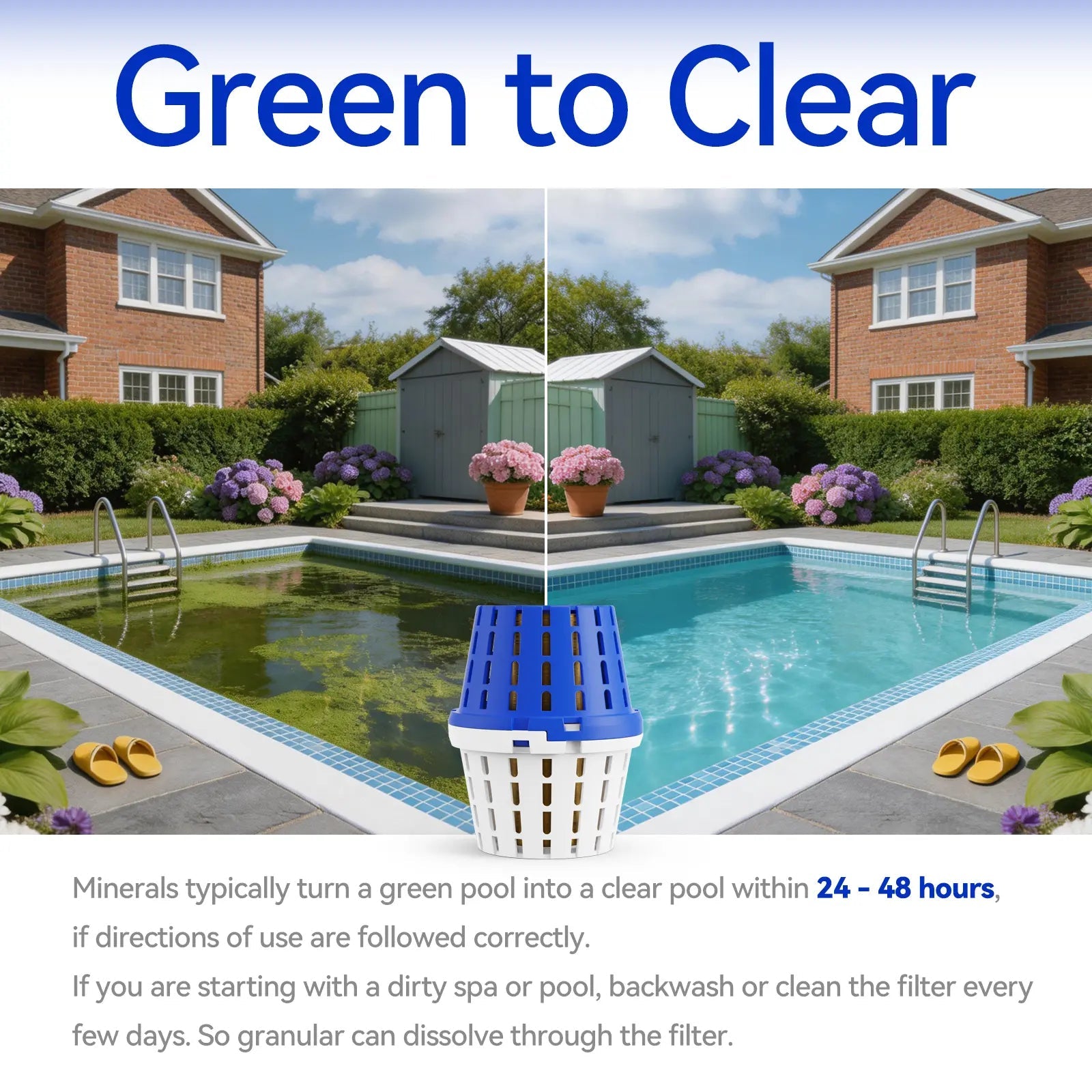 Mroace Universal 20K-Gallon Pool Mineral Purifier Cartridge