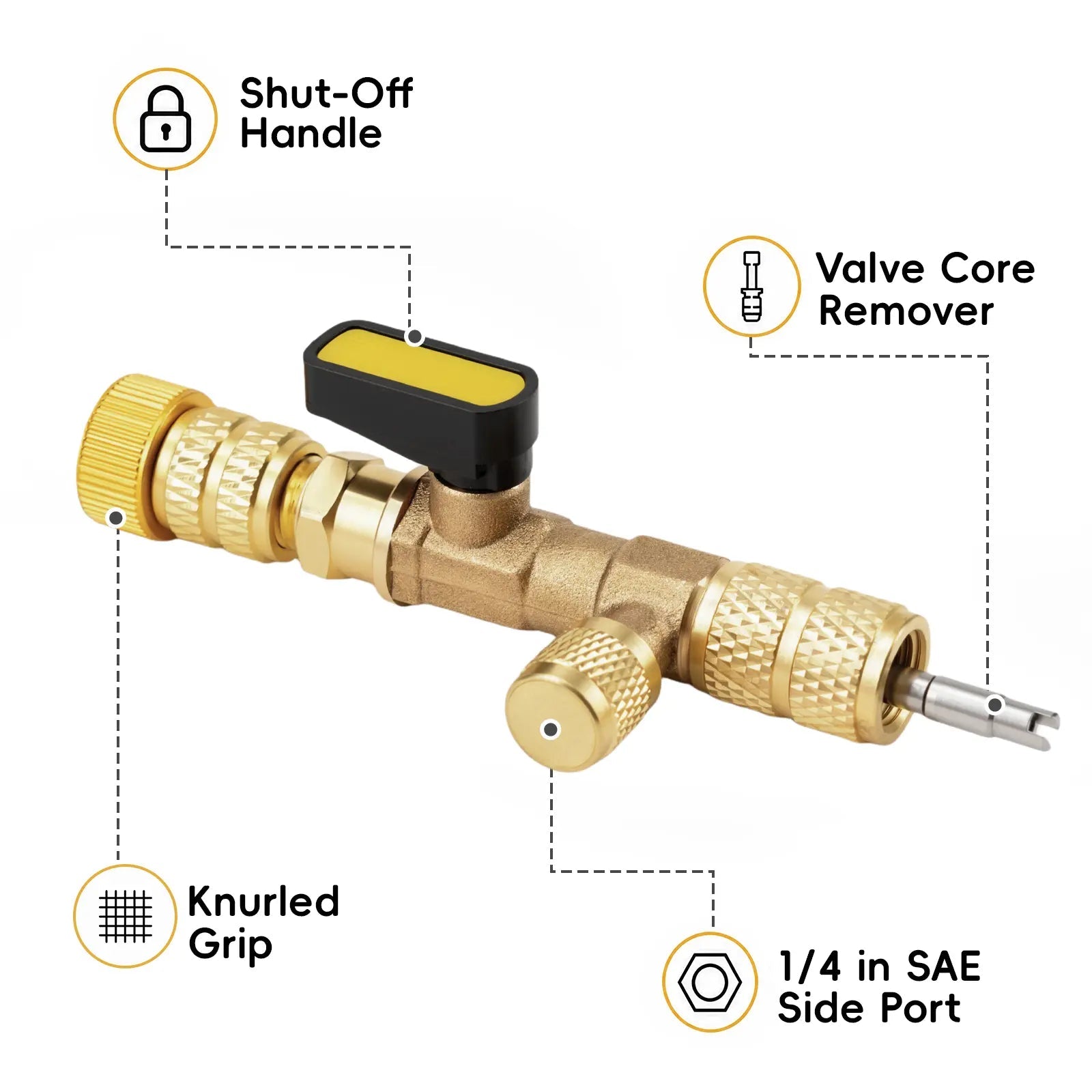 Mroace Universal AC Valve Core Remover Installer Tool