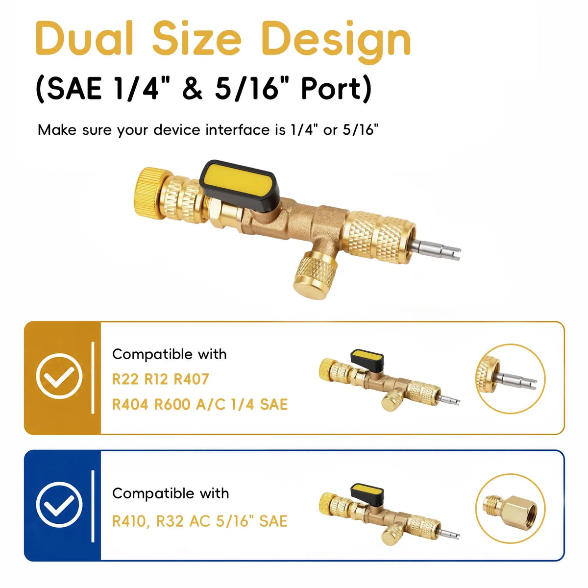Mroace Universal AC Valve Core Remover Installer Tool