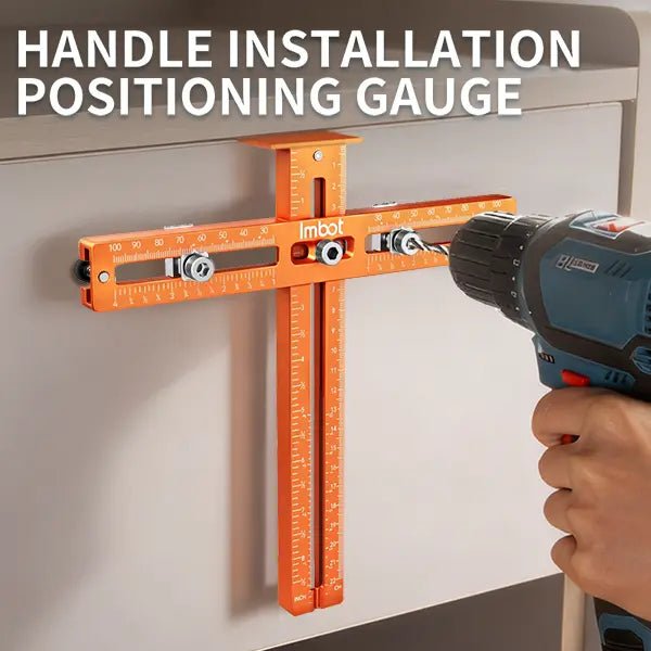 Mroace Universal Cabinet Handle Drill Guide with Aluminum Alignment Jig