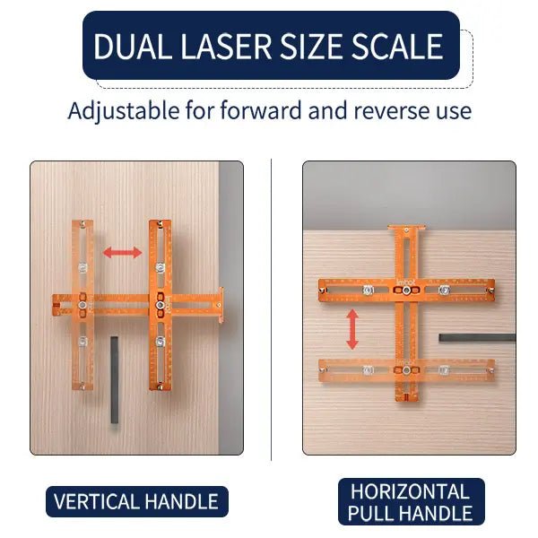 Mroace Universal Cabinet Handle Drill Guide with Aluminum Alignment Jig