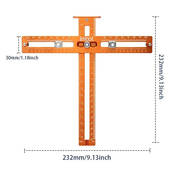 Mroace Universal Cabinet Handle Drill Guide with Aluminum Alignment Jig