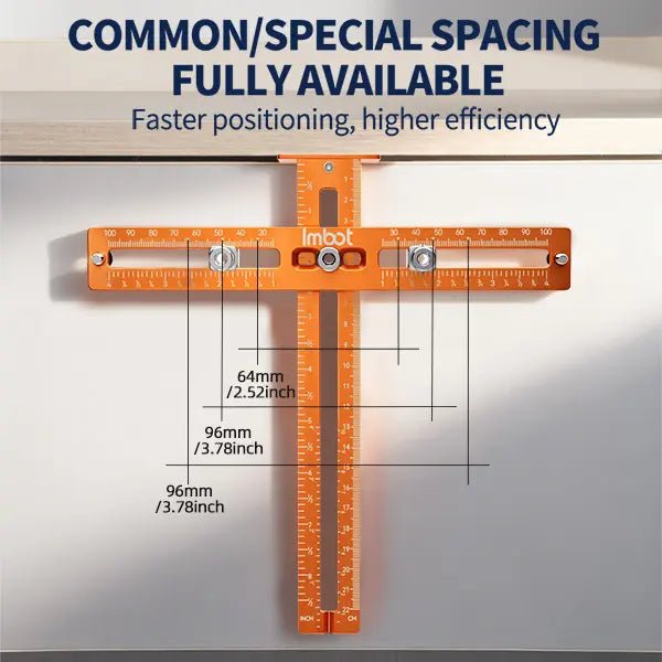 Mroace Universal Cabinet Handle Drill Guide with Aluminum Alignment Jig