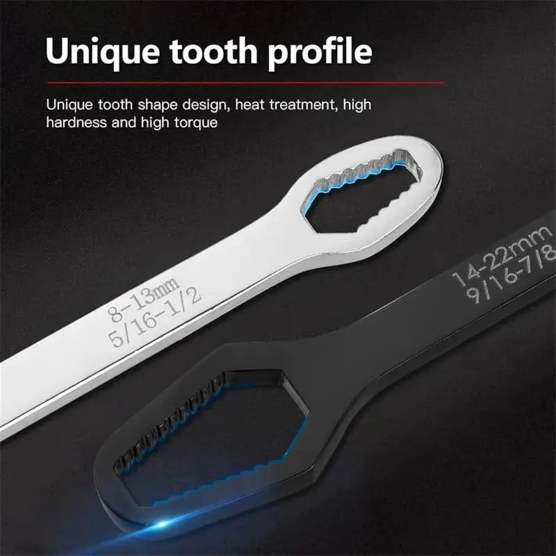 Mroace Universal Double-head Self-tightening Wrench 8-22mm