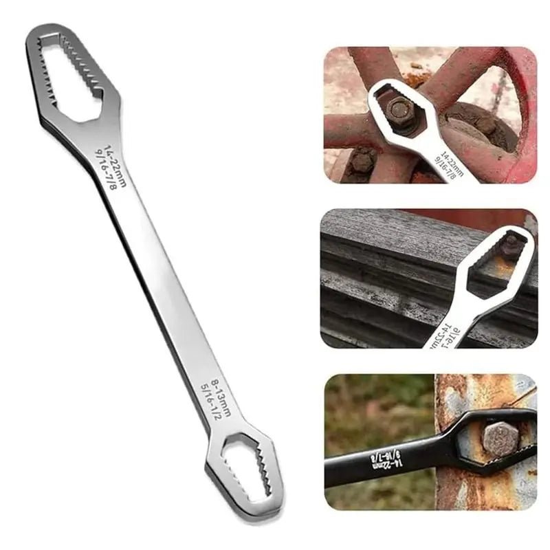 Mroace Universal Double-head Self-tightening Wrench 8-22mm