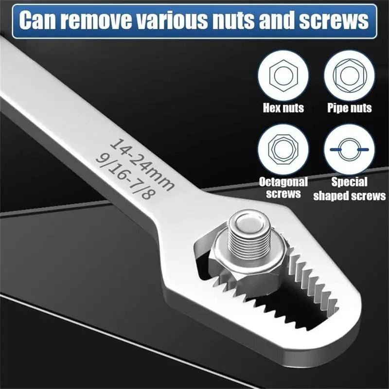 Mroace Universal Double-head Self-tightening Wrench 8-22mm