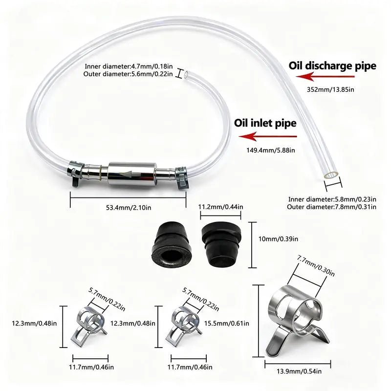 Mroace Universal One Way Brake Bleeder Hose Kit