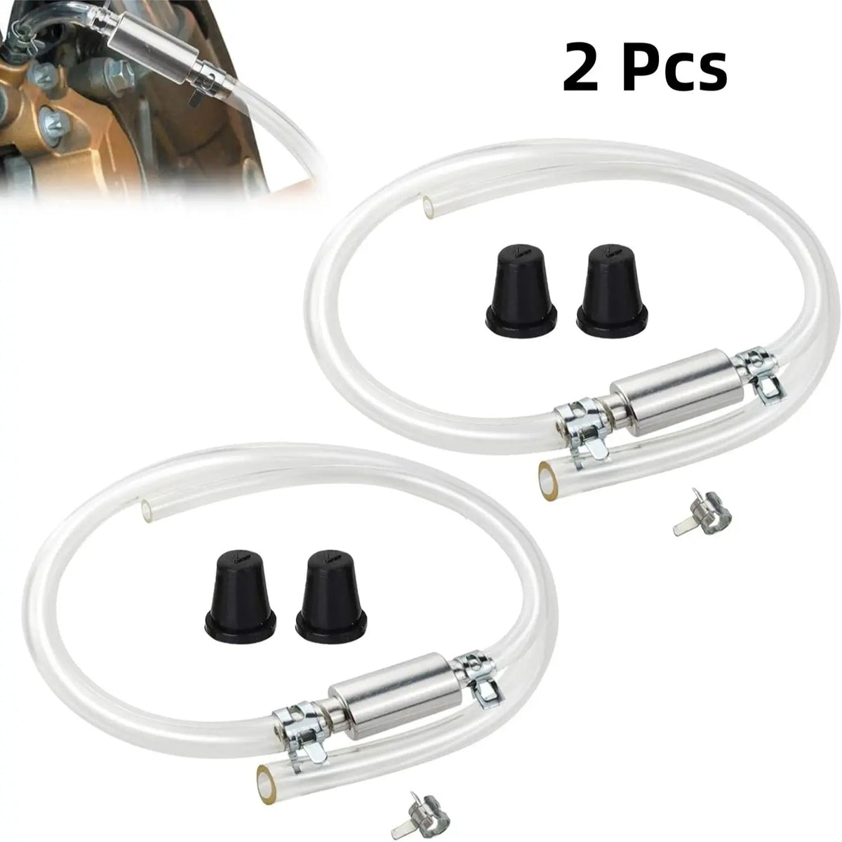 Mroace Universal One Way Brake Bleeder Hose Kit