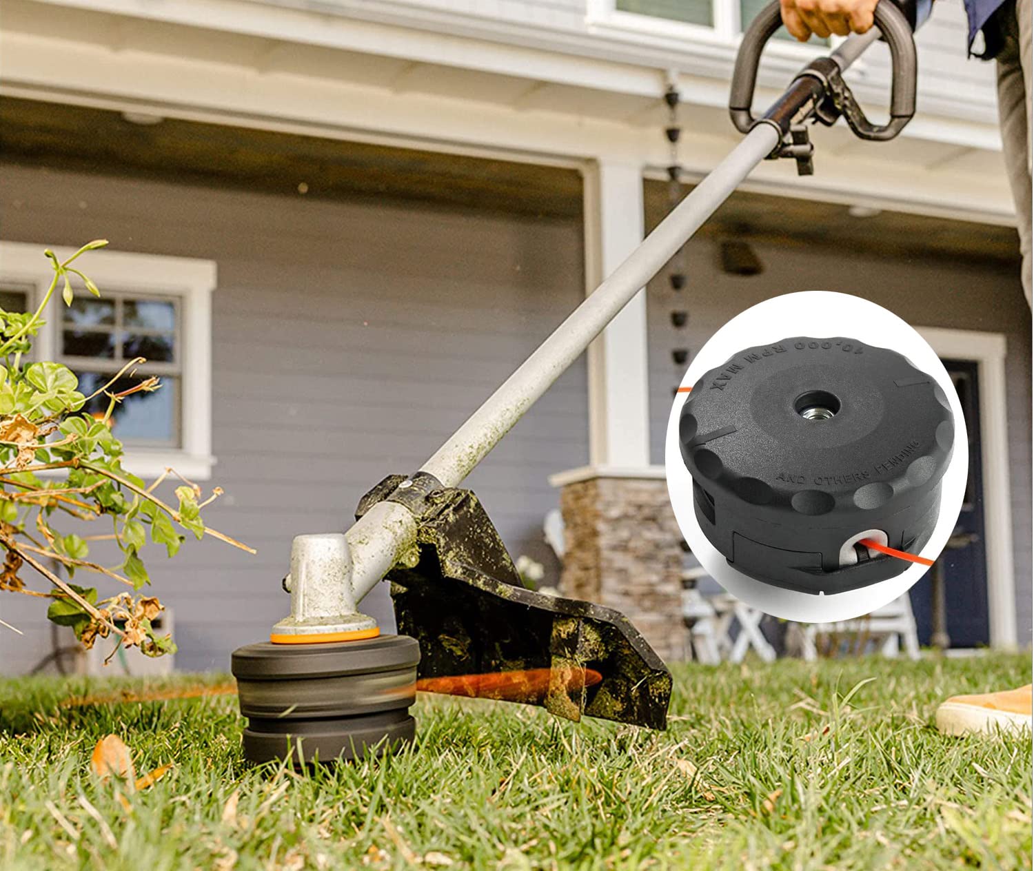 Mroace Universal Straight Axle String Trimmer Head