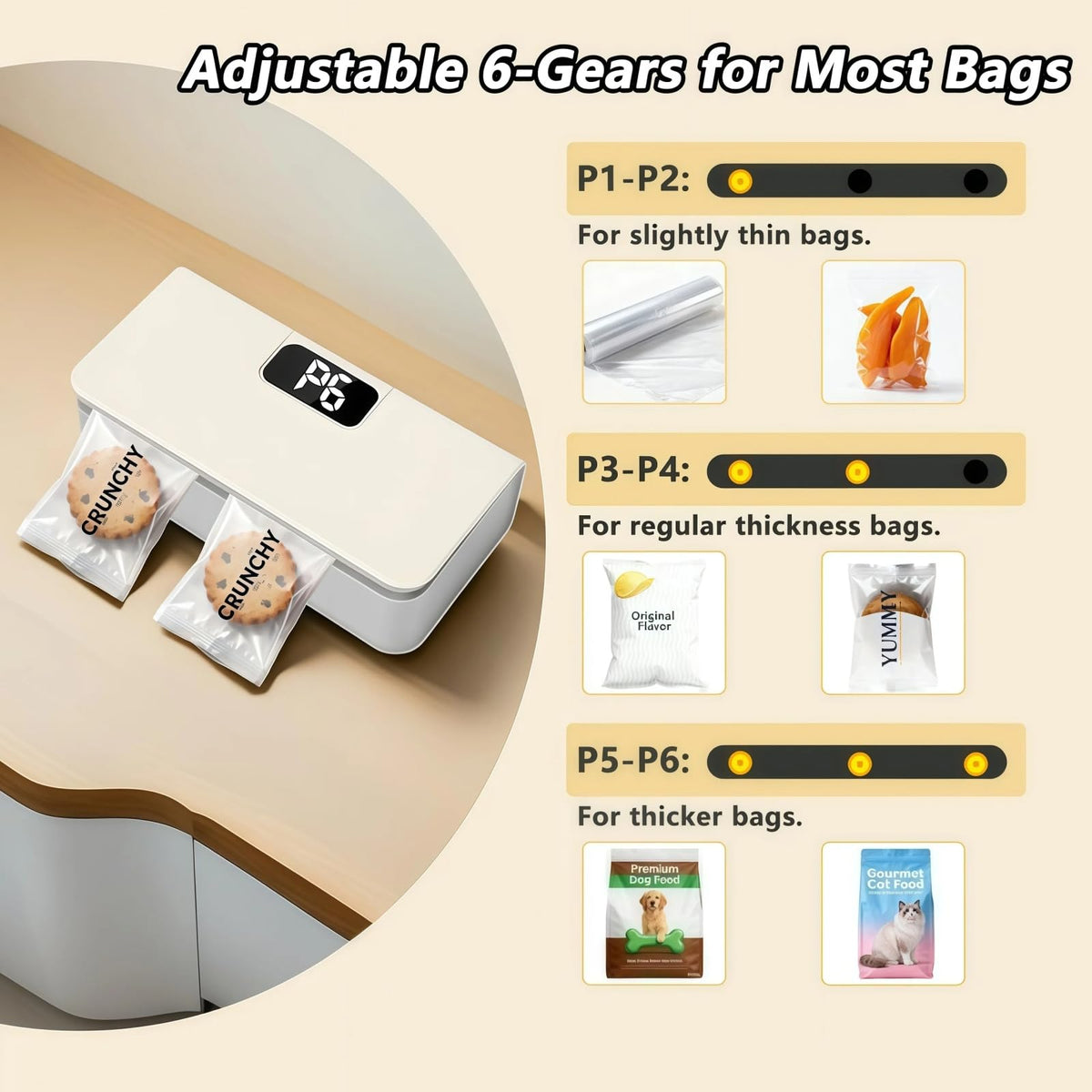 Mroace USB-C Rechargeable Mini Bag Sealer