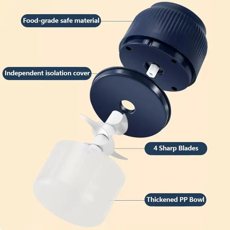 Mroace USB Rechargeable Mini Electric Food Chopper and Meat Grinder