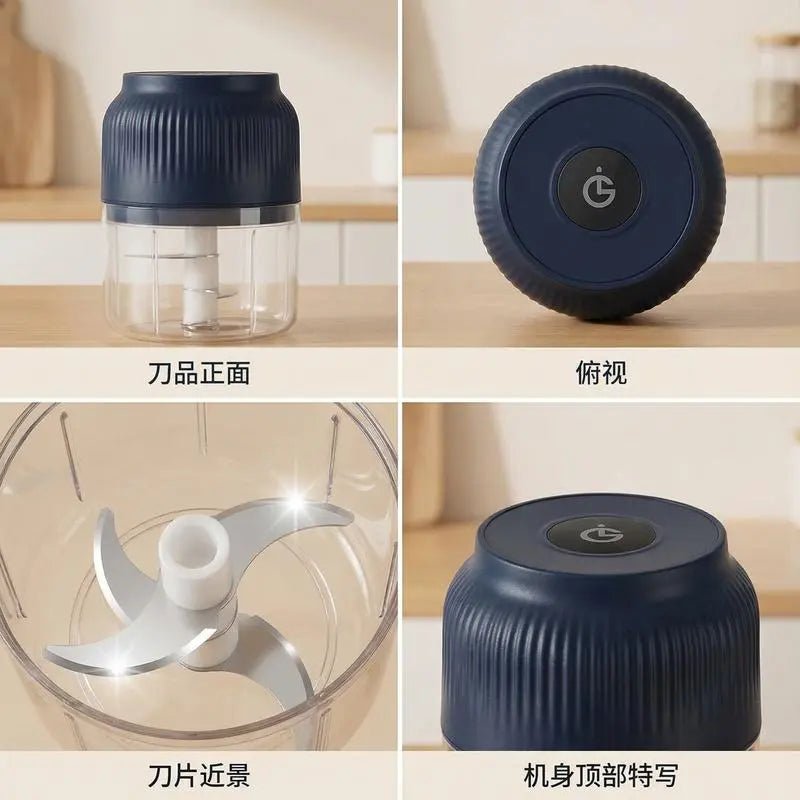 Mroace USB Rechargeable Mini Electric Food Chopper and Meat Grinder