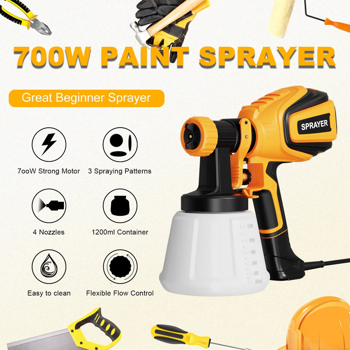 Mroace Versatile HVLP Paint Sprayer