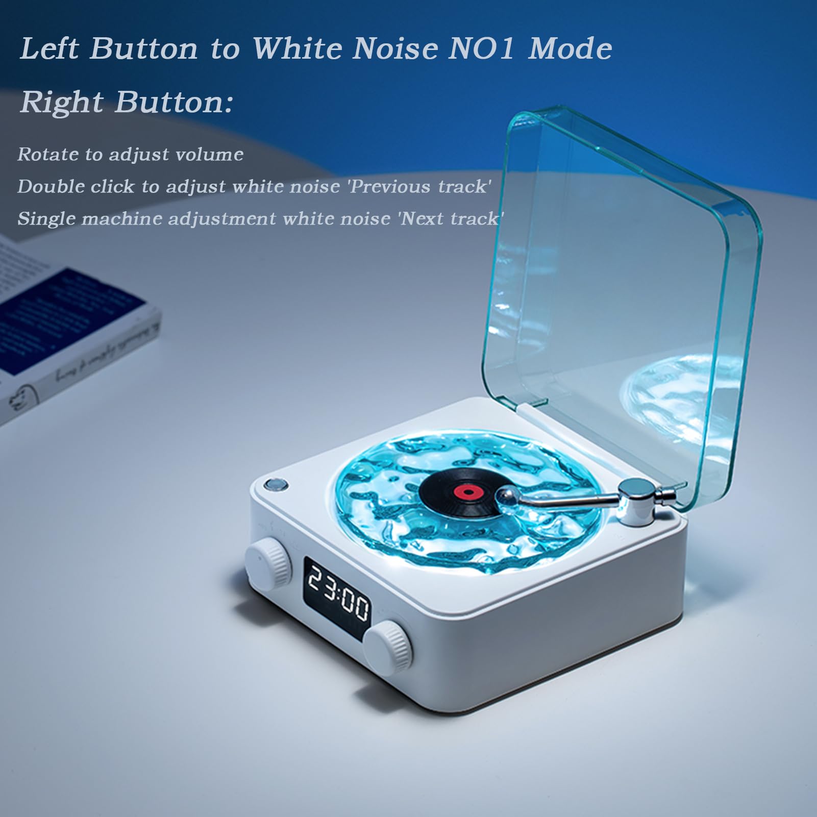 Mroace Vintage Style Bluetooth Vinyl Speaker