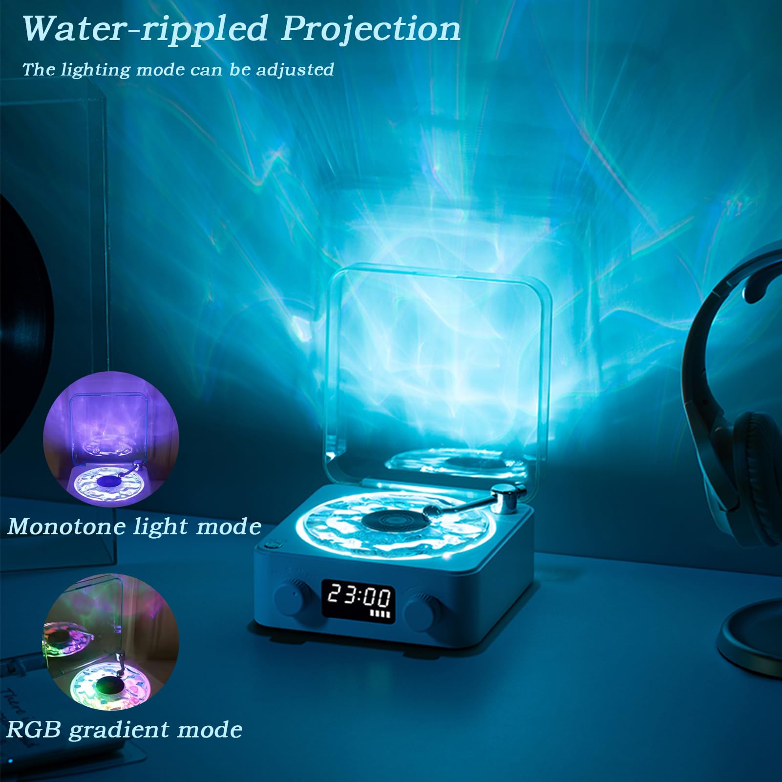 Mroace Vintage Style Bluetooth Vinyl Speaker