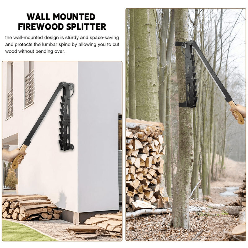 Mroace Wall Mounted Firewood Kindling Splitter