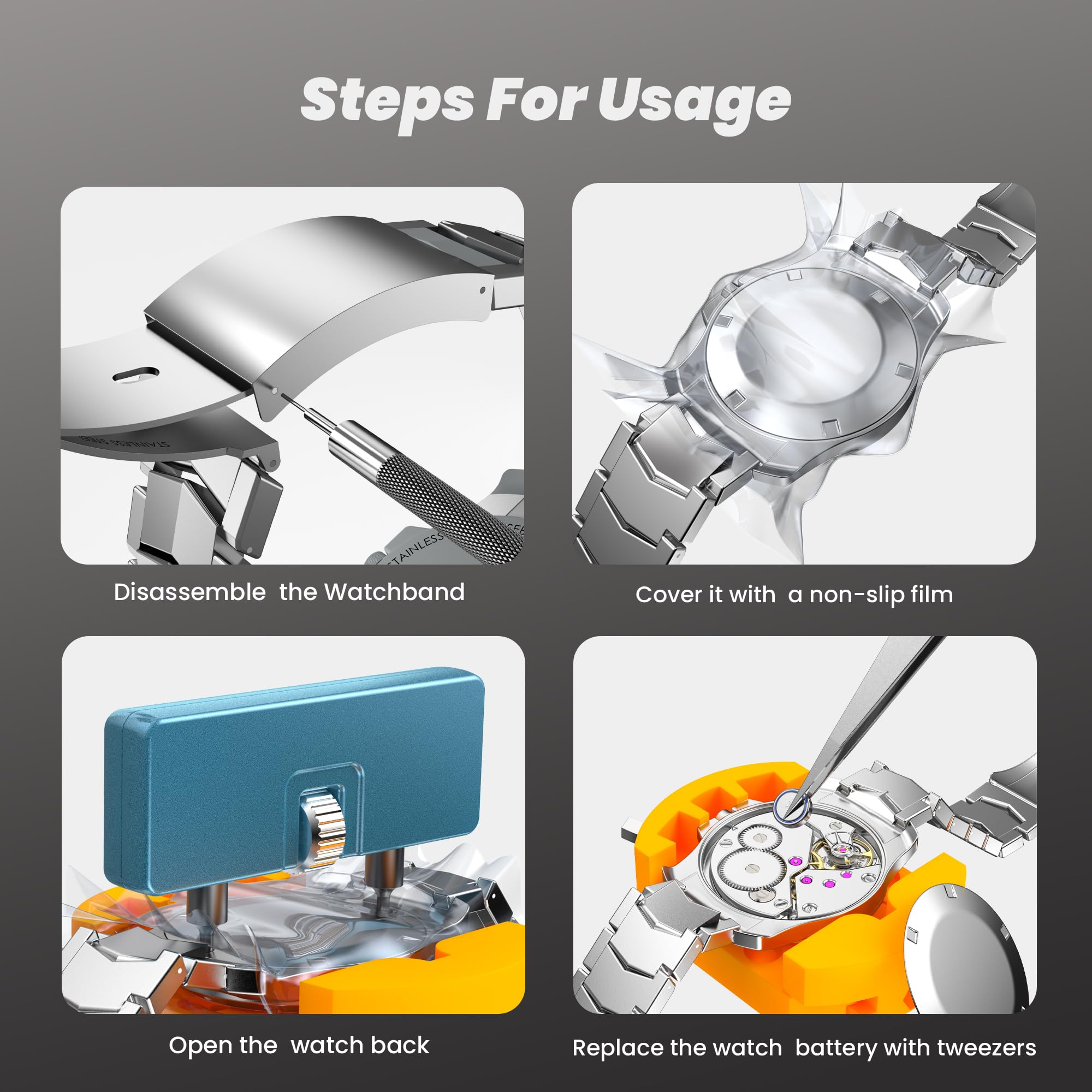 Mroace Watch Battery Replacement Kit