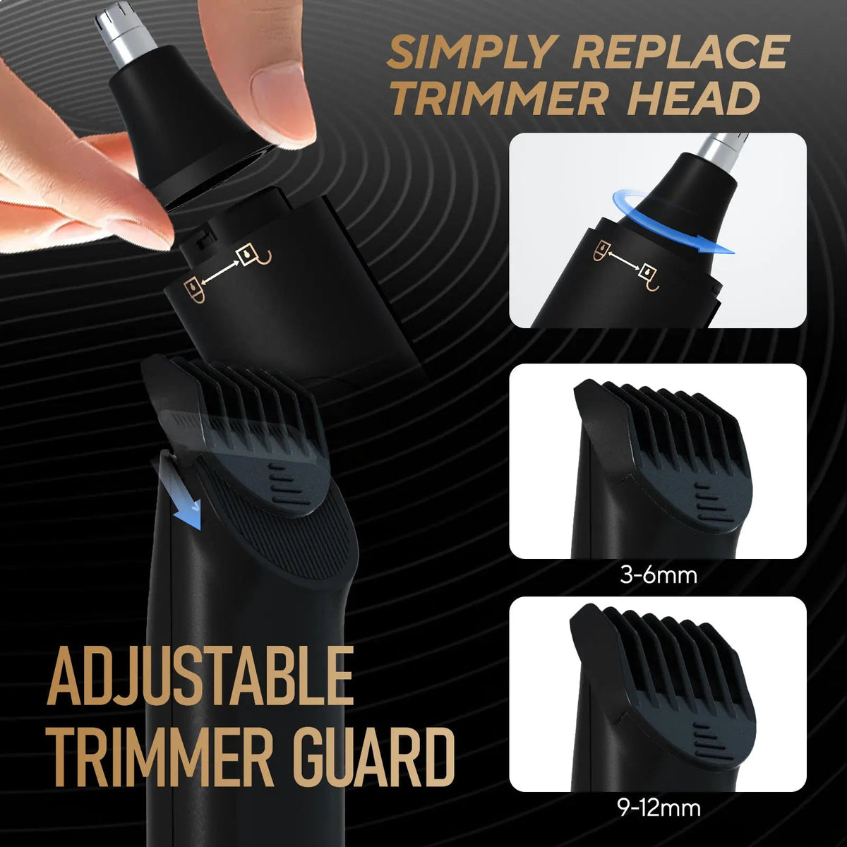 Mroace Waterproof Dual Head Body Hair Trimmer