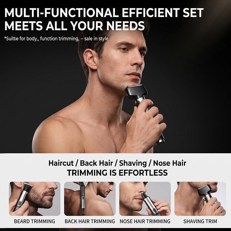 Mroace Waterproof Long Handle Body Grooming Trimmer