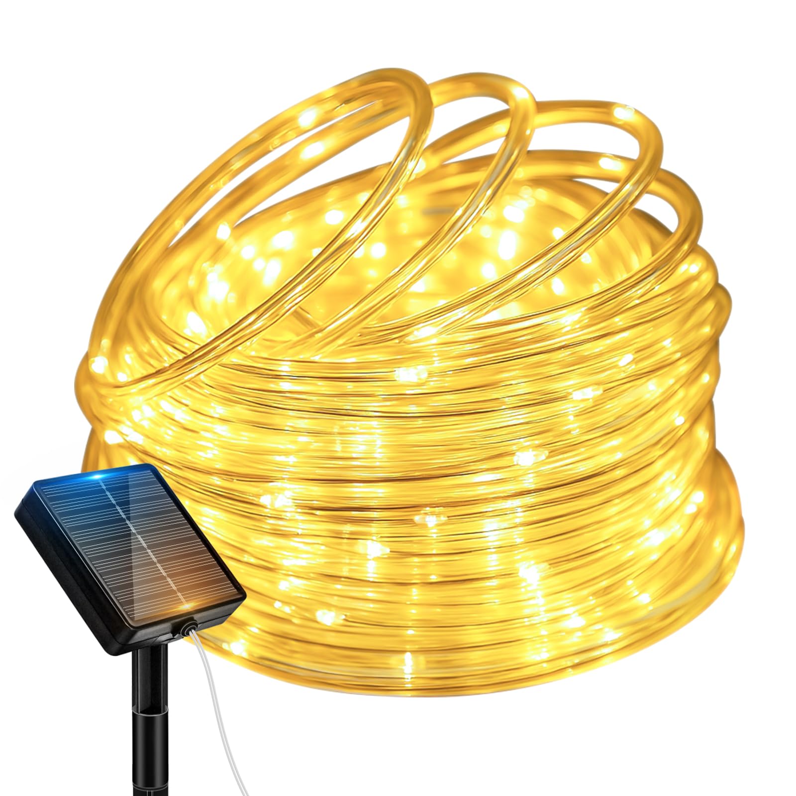 Mroace Waterproof Multicolor Solar Rope Lights
