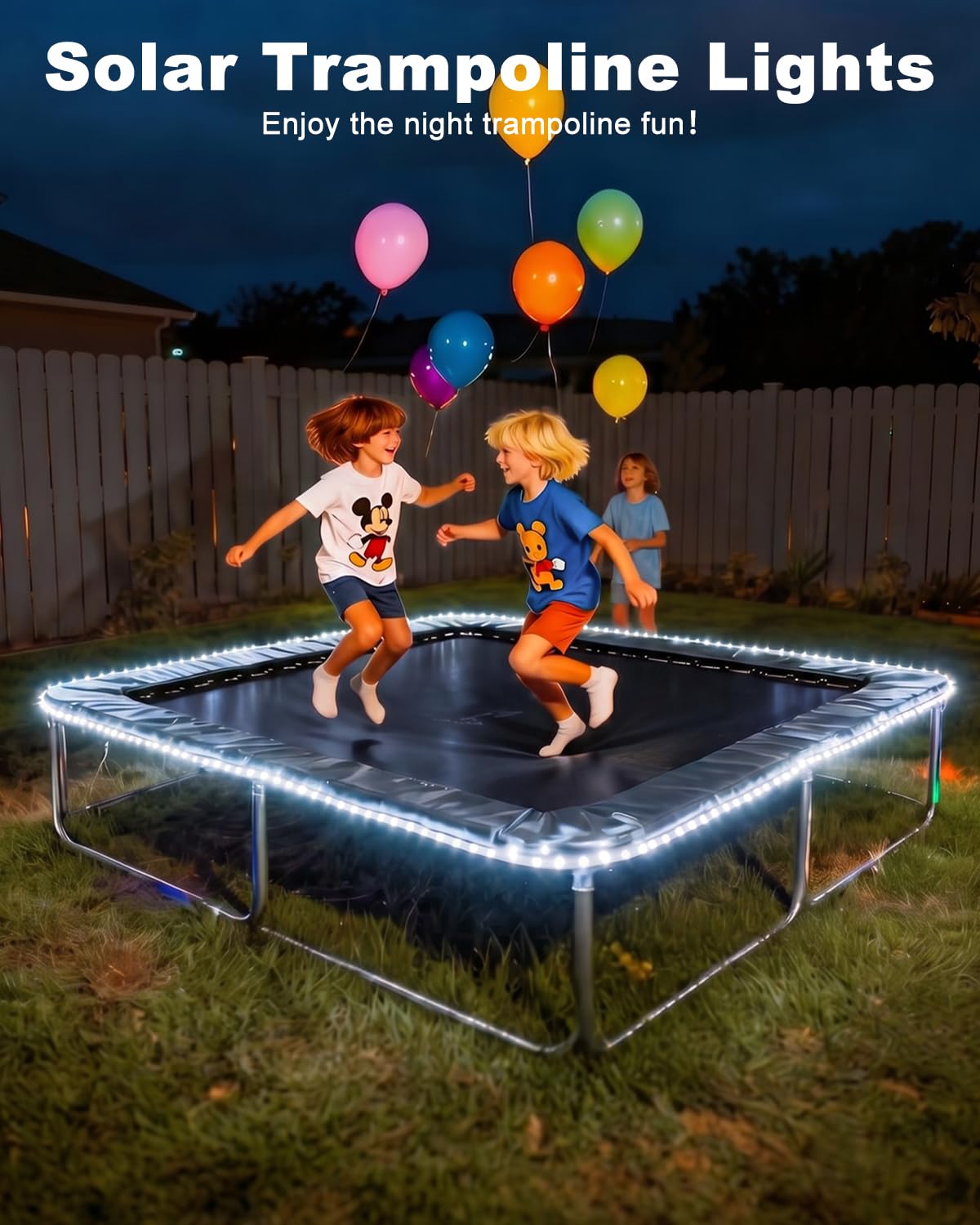 Mroace Waterproof Multicolor Solar Rope Lights