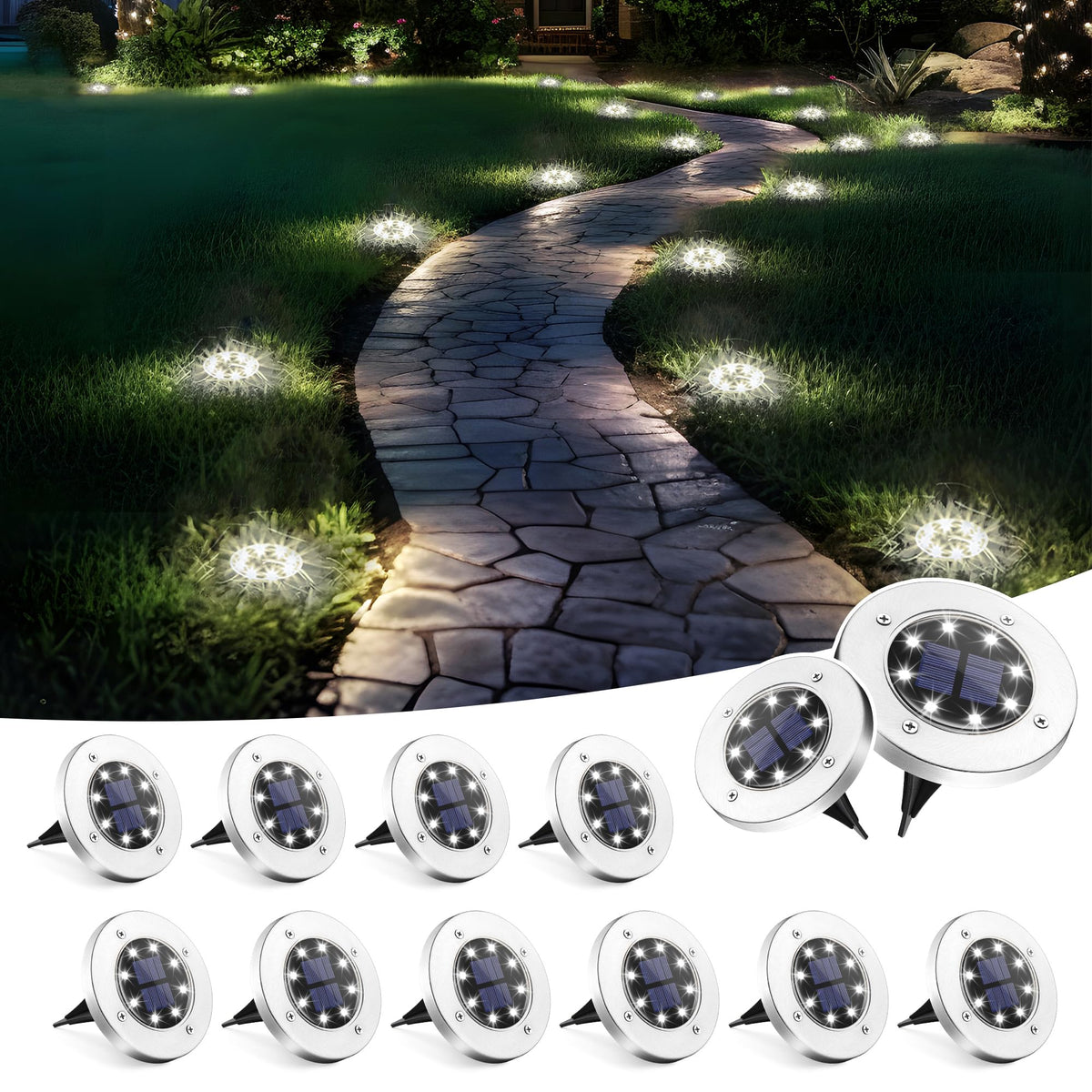 Mroace Waterproof Solar Landscape Lights