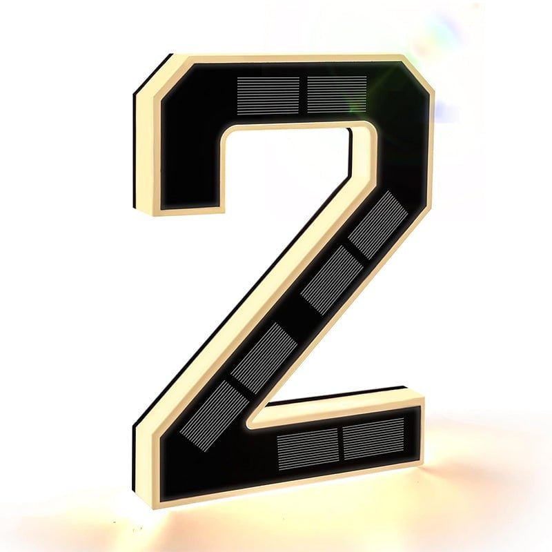 Mroace Waterproof Solar LED House Number Sign