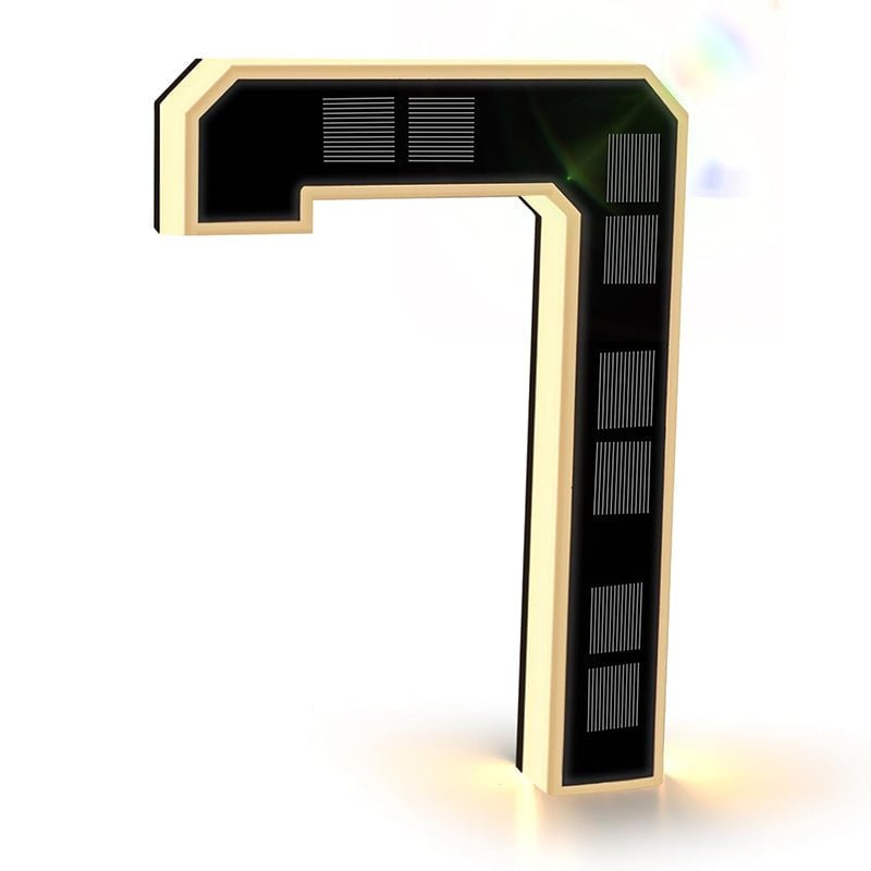 Mroace Waterproof Solar LED House Number Sign