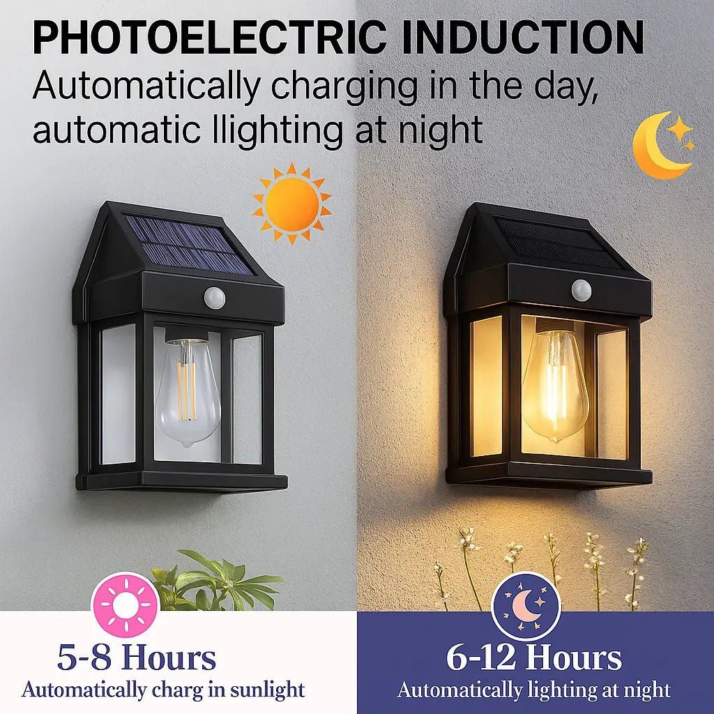 Mroace Waterproof Solar Wall Lights Outdoor
