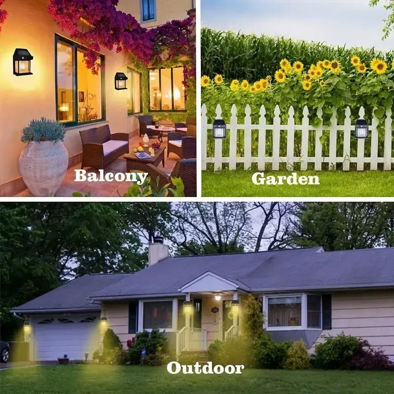 Mroace Waterproof Solar Wall Lights Outdoor