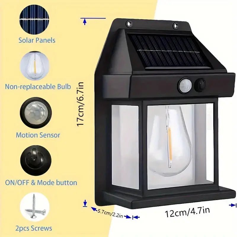 Mroace Waterproof Solar Wall Lights Outdoor