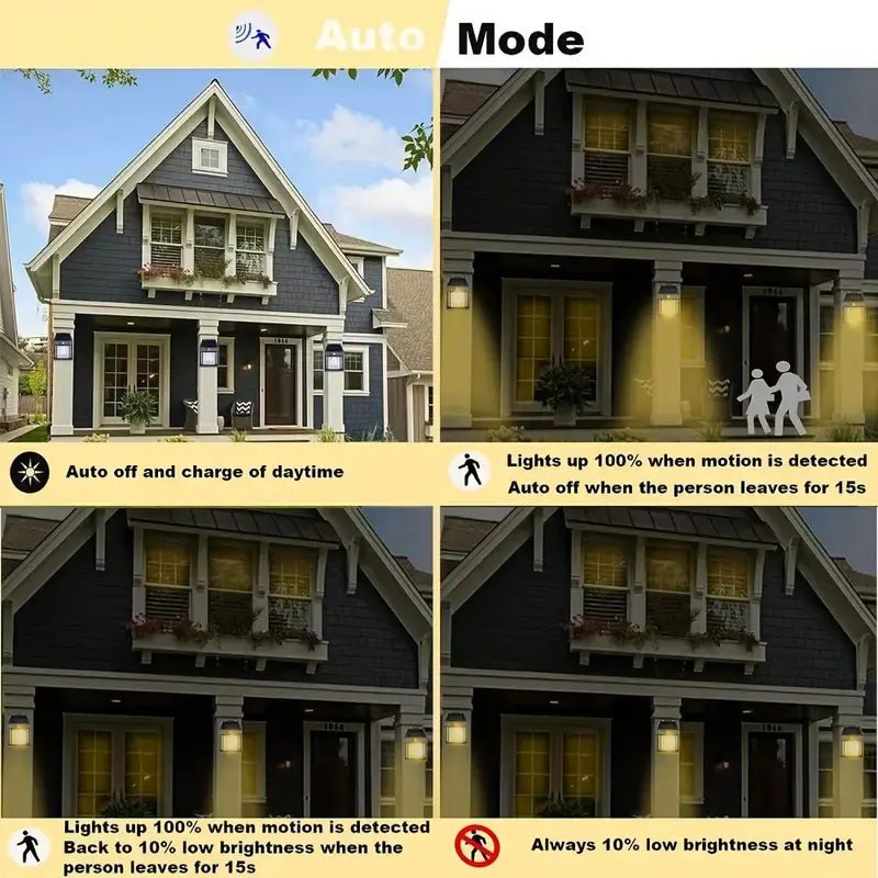Mroace Waterproof Solar Wall Lights Outdoor
