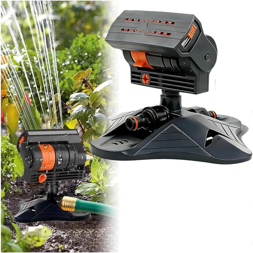 Mroace Wide-Coverage Adjustable Oscillating Lawn Sprinkler