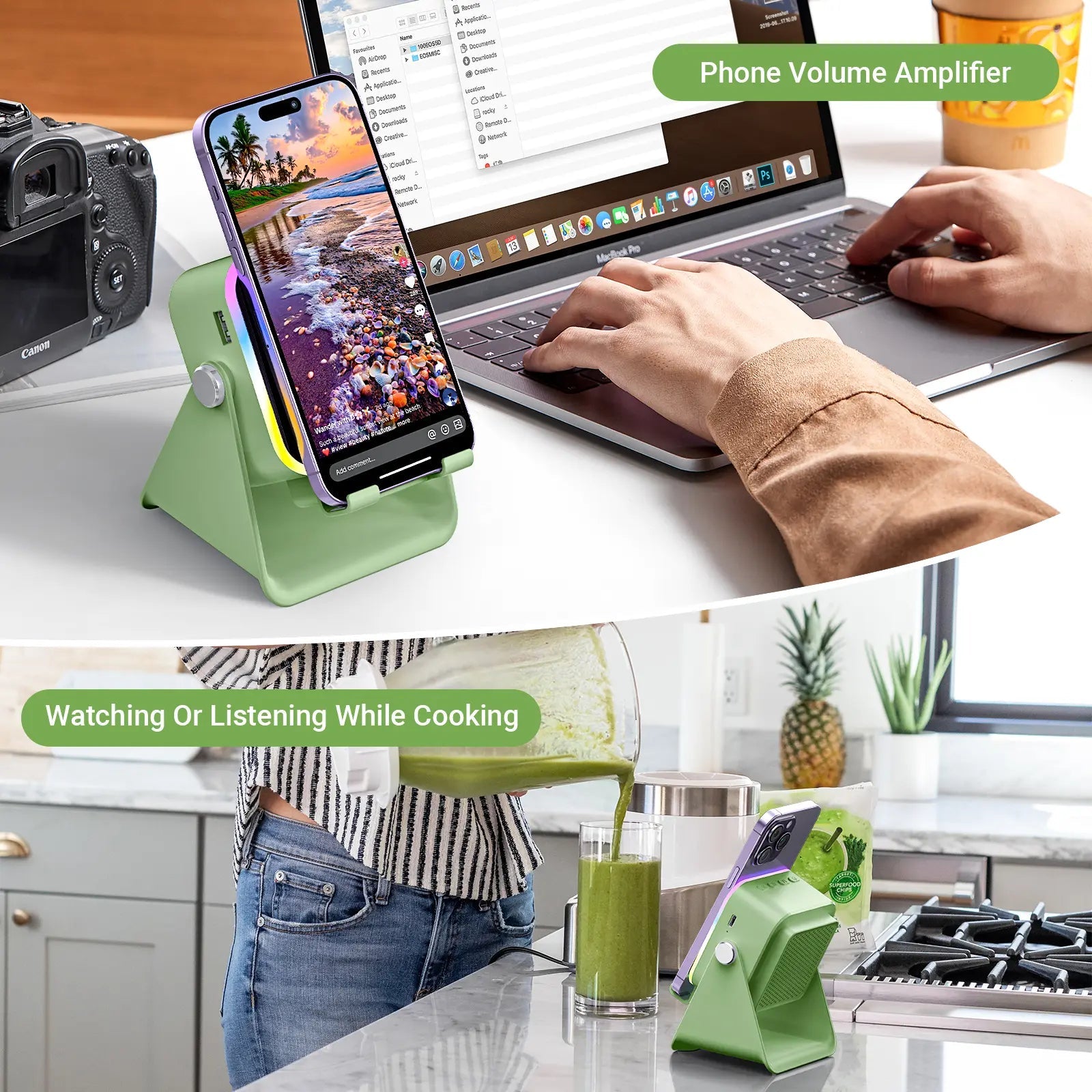 Mroace Wireless Induction Audio Speaker Stand