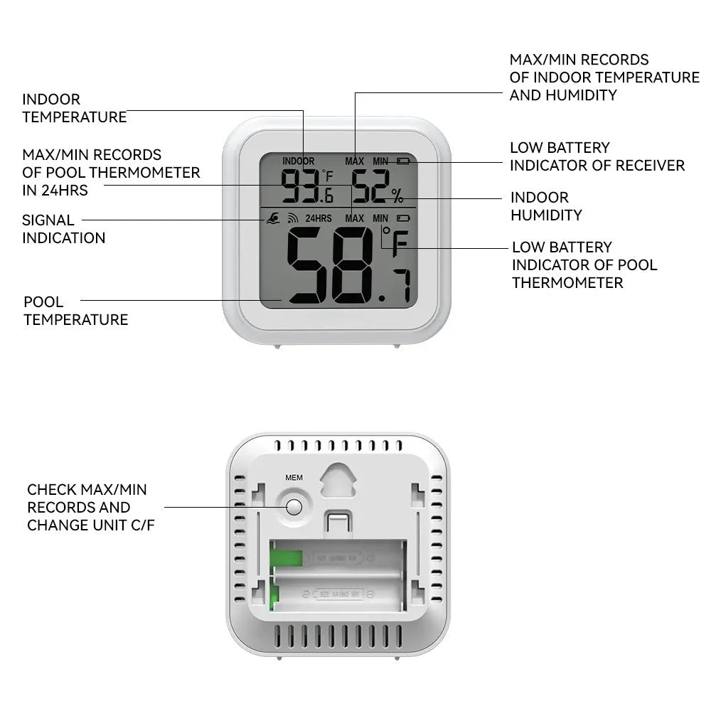 Mroace Wireless Pool Thermometer
