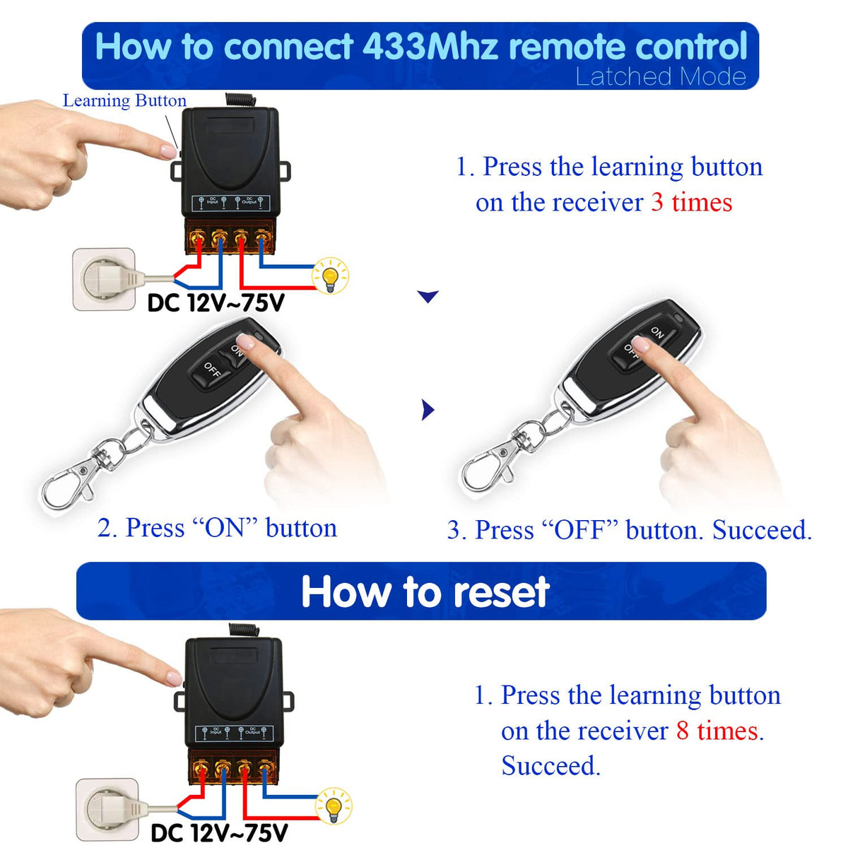 Mroace  Wireless Remote Control Switch kit