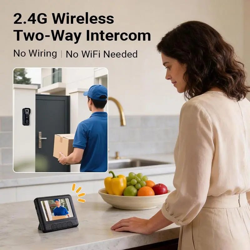 Mroace Wireless Video Doorbell Camera with Screen