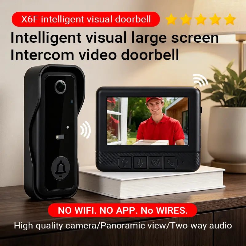 Mroace Wireless Video Doorbell Camera with Screen