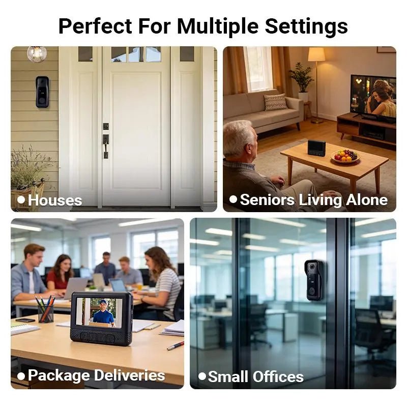 Mroace Wireless Video Doorbell Camera with Screen
